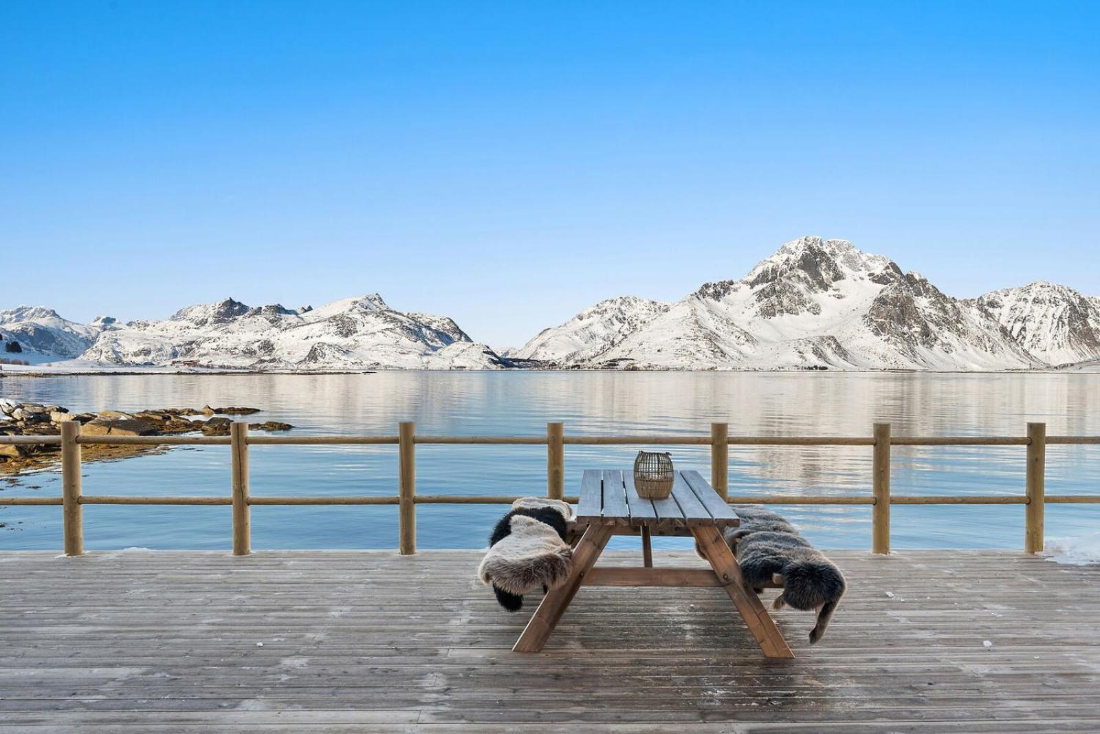 Nappstraumen Seafront Cabin, Lilleeid 68 Gravdal  Екстериор снимка