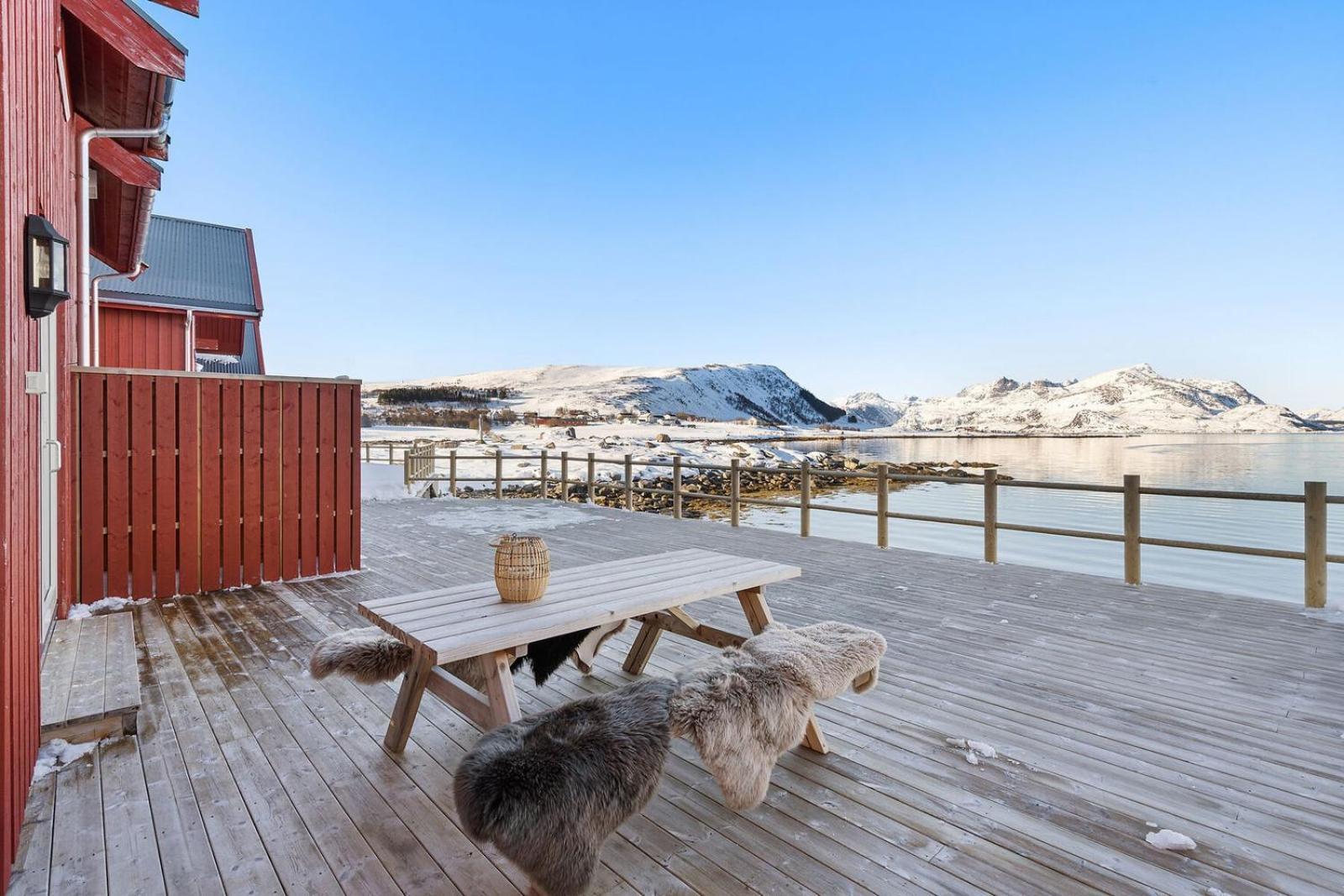 Nappstraumen Seafront Cabin, Lilleeid 68 Gravdal  Екстериор снимка