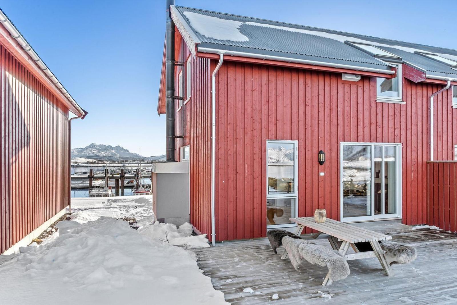 Nappstraumen Seafront Cabin, Lilleeid 68 Gravdal  Екстериор снимка